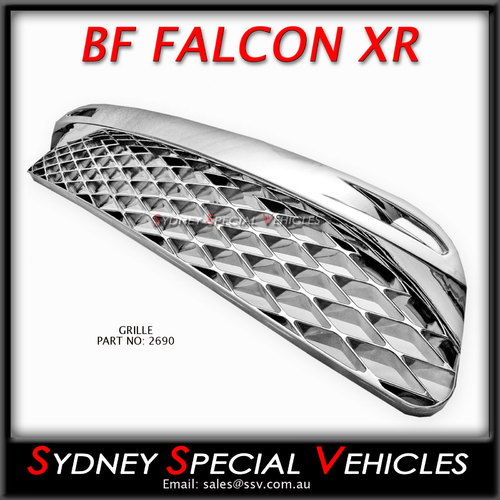Lower grille for BF Falcon XR6 & XR8 - chrome