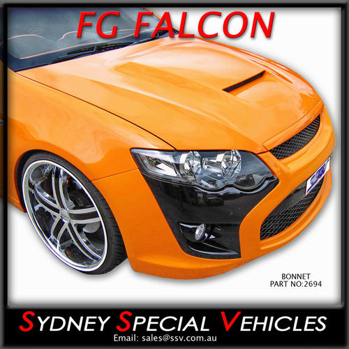 BONNET FOR FG FALCONS XR8 / GT STYLE - VENTED