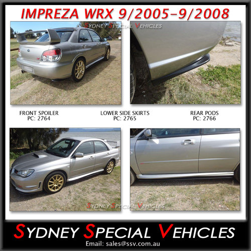 REAR PODS FOR IMPREZA WRX - 09/2005-09/2008 - STI STYLE
