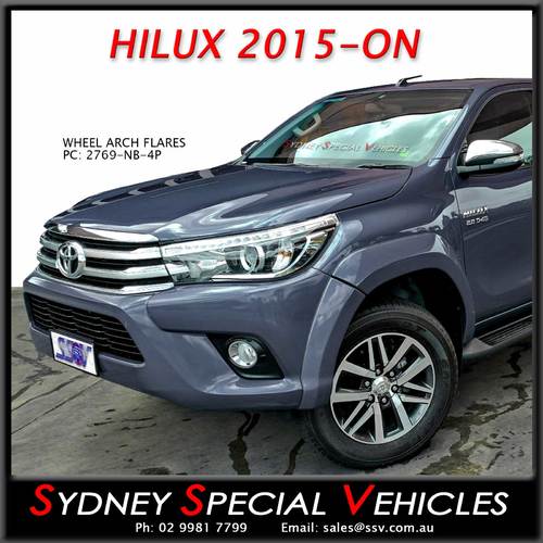 WHEEL ARCH FLARES FOR HILUX 2015-2017 - FRONTS ONLY