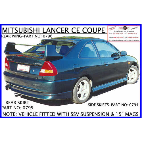 CE LANCER SIDE SKIRTS EVO 5 STYLE
