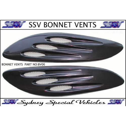 UNIVERSAL BONNET VENTS EF XR STYLE - PAIR OF