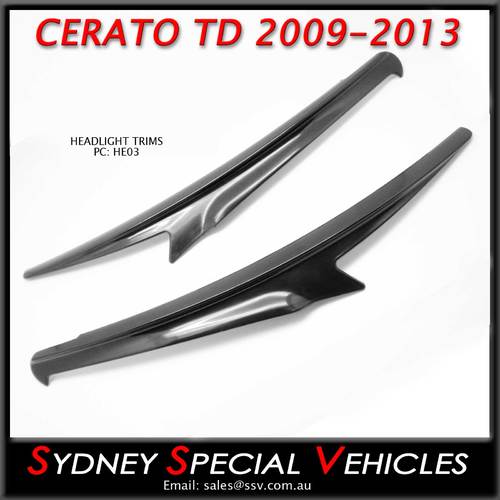 EYEBROWS FOR KIA CERATO KOUP & HATCH TD 2009-13