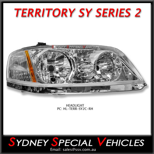 HEADLIGHT FOR TERRITORY 5/2009-4/2011 - RIGHT HAND OR DRIVERS SIDE
