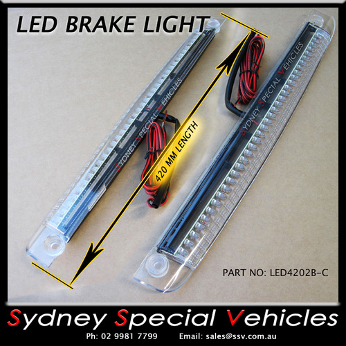 REPLACEMENT LED BRAKE LIGHT FOR REAR WING SPOILER 420 mm long