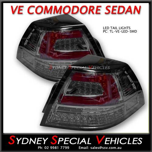 FULL LED TAIL LIGHTS FOR VE COMMODORE SEDAN SMOKED