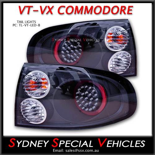 LED TAIL LIGHTS FOR VT VX COMMODORE SEDANS - ALTEZZA STYLE
